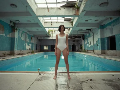Abandoned Pool — Mosaic Tiles, Urban Decay