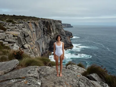 Ocean Cliffside — Rocky Plateau, Sea Below