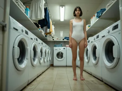 Laundry Room — Functional, Fluorescent Light