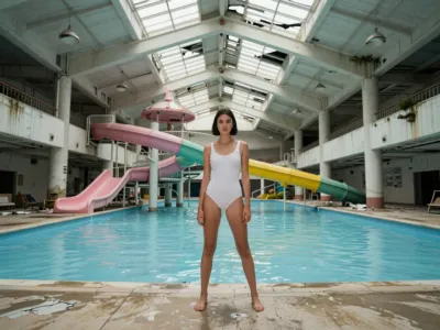 Abandoned Waterpark — Drained Pools, Surreal Decay