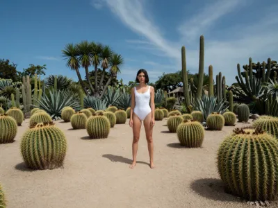 Cactus Garden — Arid Desert, Scattered Succulents