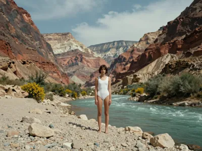 Grand Canyon River Gorge — Natural Sedimentation