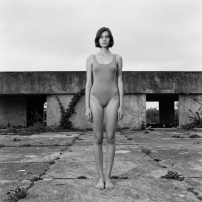 Helmut Newton — Direct Flash + Practical Atmosphere