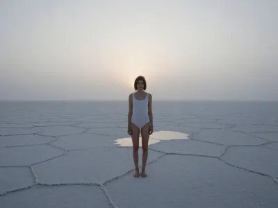 Crewdson Salt Flat — Dawn Fog, Cinematic Cold