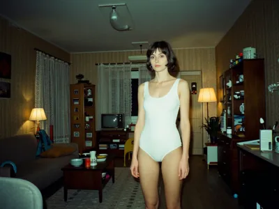 1980s German Living Room — Flash Snapshot