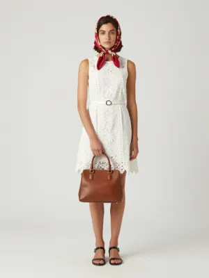 Summer Look — Lace Dress and Headscarf