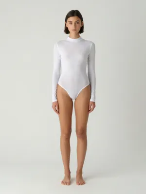 White High-Cut Bodysuit