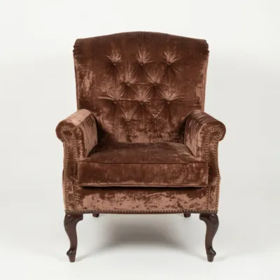 Vintage Velvet Armchair