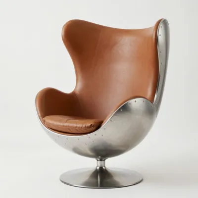 Riveted Aluminum Egg Chair