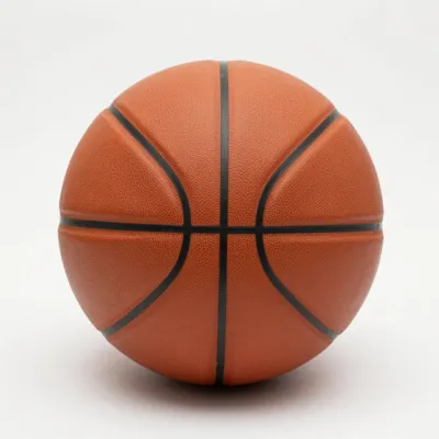 Basketball — Worn leather, orange-brown