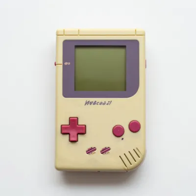 Retro Gameboy — Yellowed ABS Plastic